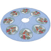 Jupon De Sapin En Molleton Cardinal Feast Blue (Angle)