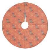 Jupon De Sapin En Molleton Chocolat Labrador motif de Noël (Devant)