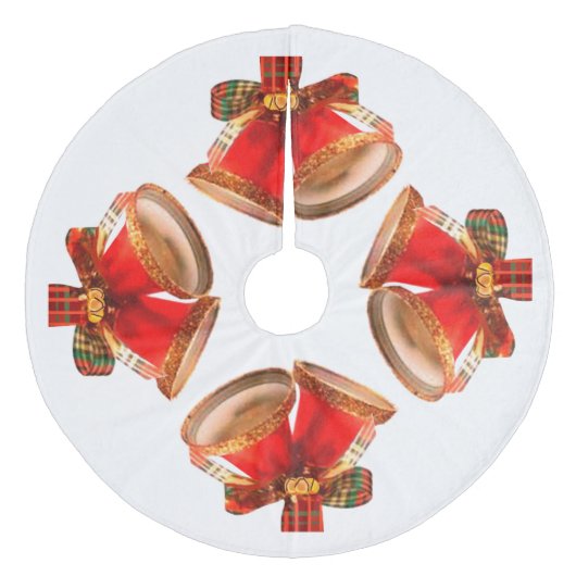 Jupon De Sapin En Molleton Christmas Bells Tree Skirt (Devant)