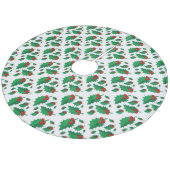 Jupon De Sapin En Molleton Christmas Holly (Angle)