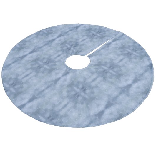 Jupon De Sapin En Molleton Ciel bleu neige (Angle)