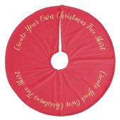 Jupon De Sapin En Molleton Créez votre propre jupe d'arbre de Noël (Devant)