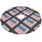 Jupon De Sapin En Molleton Drapeau des États-Unis d'Amérique (Angle)