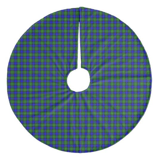 Jupon De Sapin En Molleton Farquharson tartan bleu vert plaid (Devant)