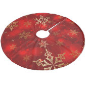 Jupon De Sapin En Molleton Flocon de neige (Angle)