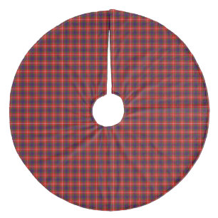 Jupon De Sapin En Molleton Fraser tartan rouge vert bleu violet plaid