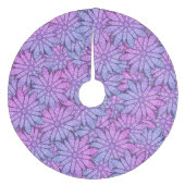 Jupon De Sapin En Molleton Fun Purple Flowers (Devant)