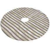 Jupon De Sapin En Molleton Glam Gold Blush Pink Brown stries (Angle)