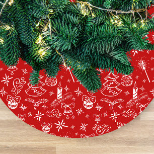 Jupon De Sapin En Molleton Gribouillis dessinés à la main sur mesure pour les