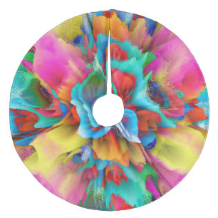 Jupon De Sapin En Molleton Imaginaire floral 11201