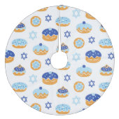 Jupon De Sapin En Molleton Jelly Donut et Star of David Hanoukka (Devant)