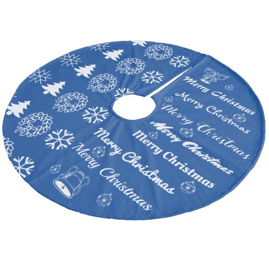 Jupon De Sapin En Molleton Joyeux Noël (Angle)