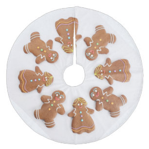 Jupon De Sapin En Molleton Jupe d'arbre de Noël/guirlande d'homme pain de