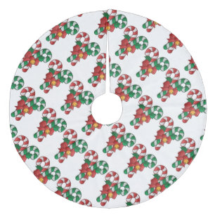 Jupon De Sapin En Molleton Jupe d'arbre de Noël/Sucre de canne