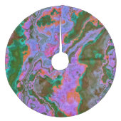 Jupon De Sapin En Molleton Jupe en polyester brossé en marbre aigre (Devant)