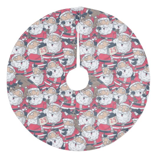 Jupon De Sapin En Molleton Jupe père Noël Fleece Tree (Devant)