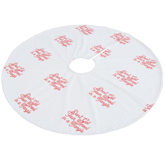 Jupon De Sapin En Molleton Jupe Tinsel Tangle Tree (Angle)