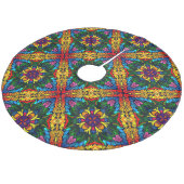 Jupon De Sapin En Molleton Kaleidoscope de Noël (Angle)