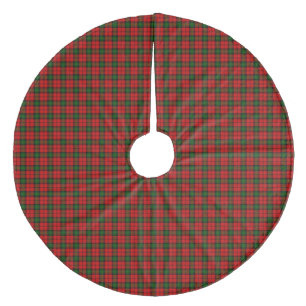 Jupon De Sapin En Molleton Kerr tartan rouge vert plaid