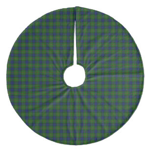 Jupon De Sapin En Molleton Lauder tartan bleu vert plaid