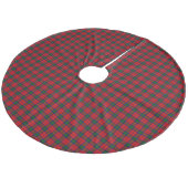 Jupon De Sapin En Molleton Lindsay tartan rouge vert plaid (Angle)