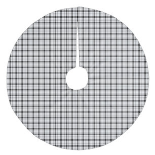 Jupon De Sapin En Molleton MacFarlane tartan noir blanc plaid