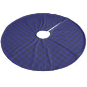 Jupon De Sapin En Molleton MacKay tartan bleu noir plaid (Angle)