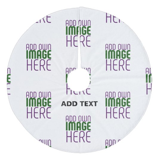 JUPON DE SAPIN EN MOLLETON MODÈLE DE TEXTE D'IMAGE BLANCHE SIMPLE MODERNE (Devant)