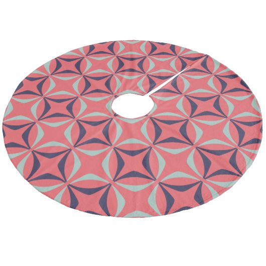 Jupon De Sapin En Molleton Motif géométrique moderne du milieu du siècle en c (Angle)