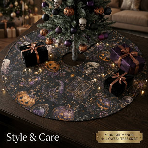 Jupon De Sapin En Molleton Motif gothique vintage d'Halloween effrayant