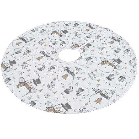 Jupon De Sapin En Molleton Neige (Angle)