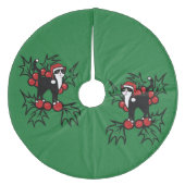 Jupon De Sapin En Molleton Noël à Tuxedo (Devant)