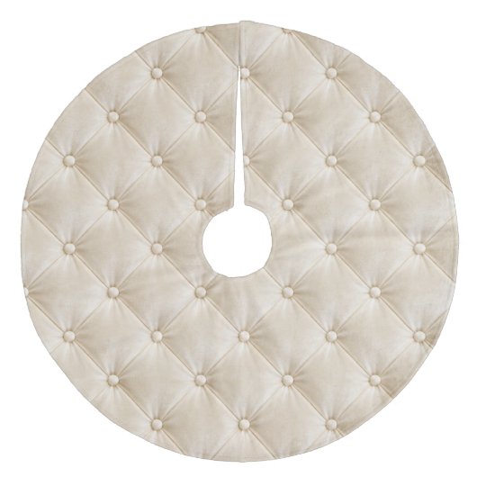 Jupon De Sapin En Molleton Noël Crème Luxe (Devant)