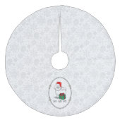 Jupon De Sapin En Molleton Noël Père Noël Bichon Frise Chien mignonne (Devant)