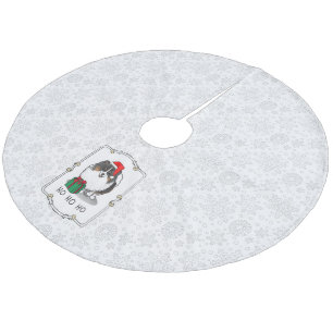 Jupon De Sapin En Molleton Noël Santa Hat Pomeranian (tri-couleur) mignonne