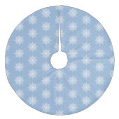 Jupon De Sapin En Molleton Note Musique Bleue d'hiver Snowflake Motif (Devant)