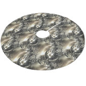 Jupon De Sapin En Molleton Perles dorées (Angle)