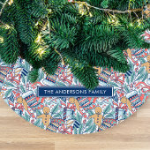 Jupon De Sapin En Molleton Personalized Hand Dwan Christmas Theme Pattern