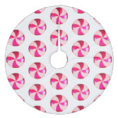 Jupon De Sapin En Molleton Pink Candy Christmas Tree Jupe (Devant)