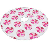 Jupon De Sapin En Molleton Pink Candy Christmas Tree Jupe (Angle)