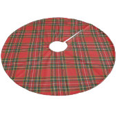 Jupon De Sapin En Molleton Plaid (Angle)