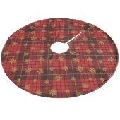 Jupon De Sapin En Molleton Plaid (Angle)