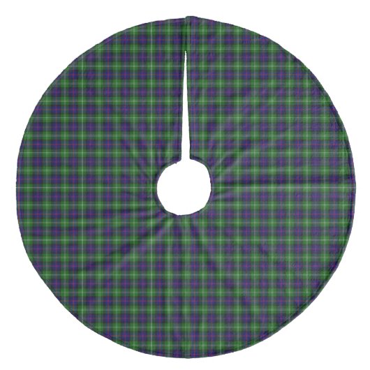 Jupon De Sapin En Molleton plaid bleu vert de tartan du sud (Devant)