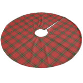 Jupon De Sapin En Molleton Plaque rouge vert tartan MacDougall (Angle)