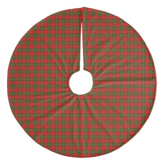 Jupon De Sapin En Molleton Plaque vert rouge de tartan MacGregor (Devant)