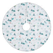 Jupon De Sapin En Molleton Retro Un Noël Go-Go (Devant)