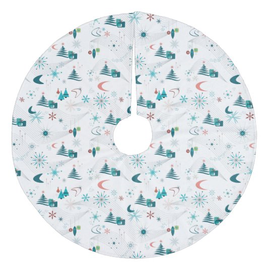 Jupon De Sapin En Molleton Retro Un Noël Go-Go (Devant)