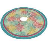 Jupon De Sapin En Molleton Rétros pompons de tresse de Noël (couleurs (Angle)