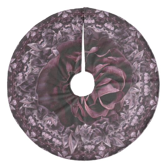 Jupon De Sapin En Molleton Rose Mandala (Devant)