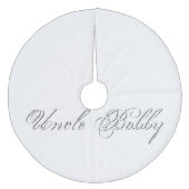 Jupon De Sapin En Molleton Script monogramme (Devant)